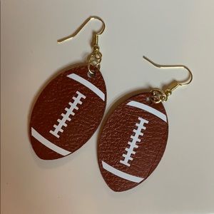 Handmade Football Earrings